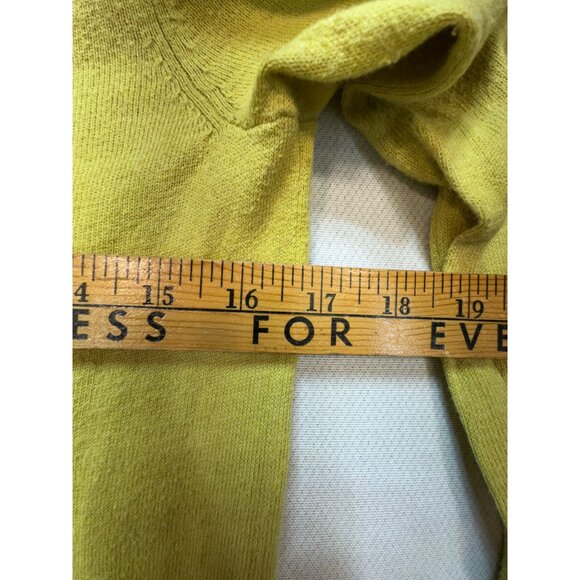 Eddie Bauer Womens Button-Up Knitted Cardigan Sweater Sz XS Yellow Casual Lounge - Picture 6 of 10